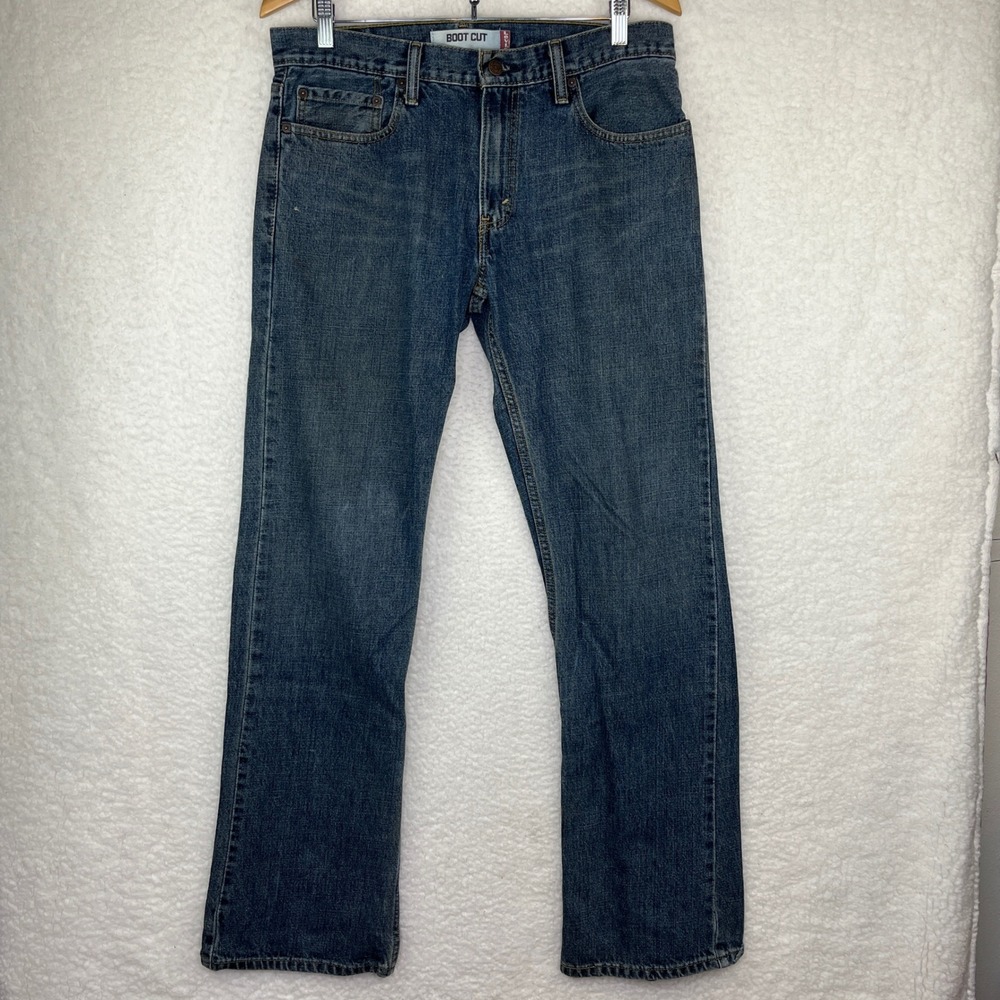 Levis 527 Slim Bootcut Jeans Mens 32x34 Blue Denim Medium Wash 527-0402